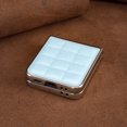 thumbnail image 6 of ELEHOLD Full Body Case for Samsung Galaxy Z Flip 6, Trellis Design Bling Sparkly Shockproof Leather Case for Women Men,Lightblue, 6 of 6