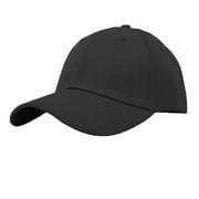 Wholesale 12-Pack Plain Baseball Cap Adjustable Solid Blank Curved Sun Visor Ball Hat Black