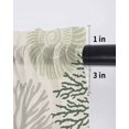 thumbnail image 6 of Sage Green Ocean Tier Curtains 45 Inch Length,Sheer Curtains for Bedroom Living Room Window Coastal Grey Coral Starfish Shell Rod Pocket Drapes Kitchen Curtains Small Half Window 27.5"x45" 2 Panels, 6 of 6
