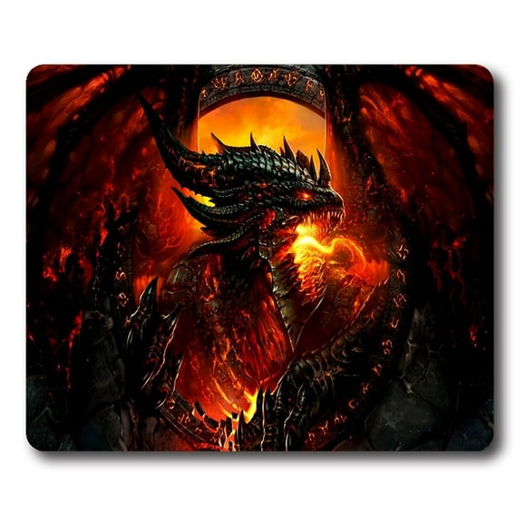 EREHome Red Dragon Mouse pads Gaming Mouse Pad 9.84x7.87 inches