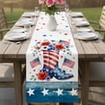thumbnail image 4 of Independence Day Table Runner 70 Inches, American Flag Boots Red Blue Flowers Stars Bed Runner Dresser Scarves Tabletop for Indoor Outdoor Parties/Ceremony/Banquet, 13" x 70", 4 of 9