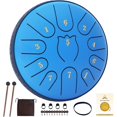 thumbnail image 1 of Tambor de acero Yasisid Rain Drum de 6 pulgadas y 11 notas con bolsa, 1 of 6