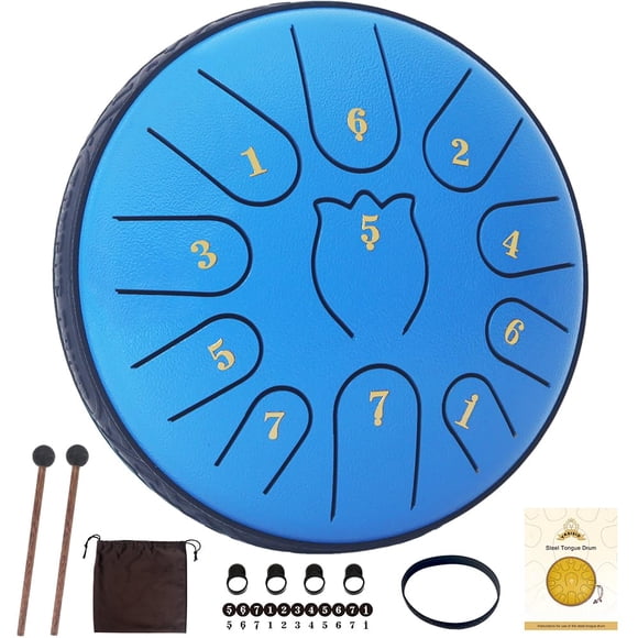 Tambor de acero Yasisid Rain Drum de 6 pulgadas y 11 notas con bolsa