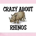 thumbnail image 2 of CafePress - Crazy About Rhinos Infant Bodysuit - Baby Light Bodysuit, Size Newborn - 24 Months, 2 of 4