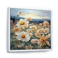 thumbnail image 2 of Designart "Autumn'S Zinnias Charms" Zinnias Floater Framed Wall Decor, 2 of 5