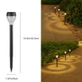 thumbnail image 3 of Solar Lights Outdoor, 10-Pack Waterproof LED Solar Garden Lights for Patio, Yard, Pathway - Auto On/Off, IP65 Rated, Black, 3 of 7