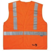 Viking Flame Resist Vest,Class 2,S/M,Orange 6136FR-S/M