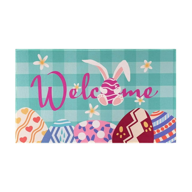 Binwennn Heavy Blanket Rose Rug Warm Blanket Throw Easter Bunny Bathroom Carpet Spring Tufted Absorbent Bath Mat Suitable For Bathroom Shower Bathtub Kitchen Area Carpet Decoration 40x60cm