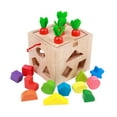 thumbnail image 2 of Caja de permanencia de objetos, juguetes Montessori para niños de 1, 2 y 3 años, juguetes de coordinación mano-ojo, clasificación de formas de madera, perfke Juguetes para clasificar colores, 2 of 9