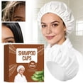 thumbnail image 2 of Shampoo Caps Shampoo Cap Disposable Shampoo Caps Wash Caps Waterless Wash for Care Seniors Travel Camping Easy Use No Rinsing Required Individually Packaged Gentle Cleansing , 1 Disposable Cap, 2 of 9
