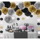 thumbnail image 4 of Paquete de 18 flores de pompones, kit de papel de decoración para fiestas, bodas, color dorado Kuyhfg Bienvenido a Kuyhfg, 4 of 4