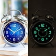 thumbnail image 4 of Classic Metal Alarm Clock With Low Light Visible Face And Clear Ring Tone For Bedroom Desk Office Dorm Living Room Kitchen And Home Decor, 4 of 7