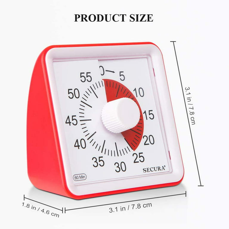 Visual Timer Rechargeable 60 Minute Countdown Timer Clock for Kids Silent Kitchen  Timer Cooking Pomodoro Timer Management Tool - AliExpress