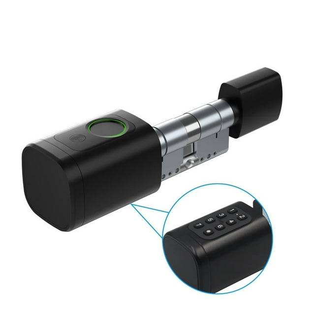 Smart Cylinder Lock Smartlife Keyless Card Code Fingerprint Mechanical Key Unlock Support