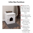 thumbnail image 3 of Internet's Best Decorative Cat House & Side Table - White, 3 of 11