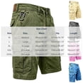 thumbnail image 3 of Jessboyy Jean Cargo Shorts for Men with Multi Pockets Button Zipper Knee Length Bermuda Cargo Summer Outdoor HIking Work Shorts Army Green,L, 3 of 9