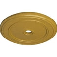 thumbnail image 3 of 41 1/8"OD x 4"ID x 2 1/8"P Classic Ceiling Medallion (Fits Canopies up to 5 1/2"), Hand-Painted Iridescent Gold, 3 of 6