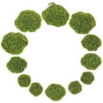 12Pcs Decorative Artificial Moss Rocks Artificial Mossy Stone