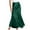 Green, variant on Plus Size Skirts for Curvy Women New Silk Skirts for Women Satin a Line Midi Skirt Elastic Waistband Flared Flowy Elegant Cocktail Skirt Black S