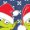 HEATHER NAVY, variant on Toy Story - Green Christmas - Youth Girls Fitted Short Sleeve T-Shirt