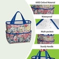 thumbnail image 4 of Garden Tool Bag,Pioneer Flower Floral Print Pattern Garden Tool Organizer,Garden Gifts,Waterproof Multi-Pocket Garden Tool Storage 11.8x5.5x11.4 Inch(Tools NOT Included), 4 of 6