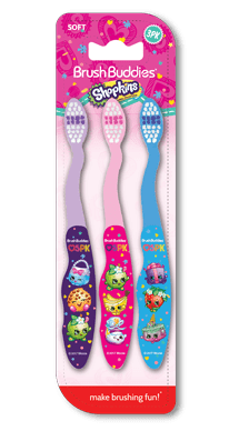 Brush Buddies Shopkins Toothbrush 3 Pack
