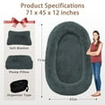 thumbnail image 7 of Orthopedic Human Dog Bed for Adult, Washable Oversize Giant Bed with Plump Pillow, Blanket, Strap 71''x45''x12, 7 of 7