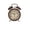 E, variant on Honmine Vintage Double Chime Alarm Clock, Silent Non Ticking Metal Desk Clock with Noisy Alarm, for Bedroom Office Home Decor, Retro Wind-Up Style, Loud Bell