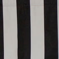 thumbnail image 4 of Cabana Stripe Design 3" Rod Pocket Valance 50" x 17" Black by RLF Home, 4 of 4