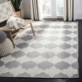 thumbnail image 4 of Safavieh Dhurries Gray & Ivory Area Rug, 4 of 6