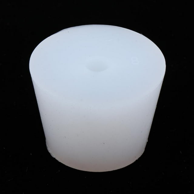 Tapones de silicona tapón de corcho para botella de cocina de tubo de ensayo de laboratorio, 8 tamaños para elegir Agujero de 32-42 cm