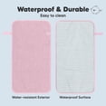 thumbnail image 4 of Cambiador de pañales portátil KeaBabies Swift, impermeable, rosa, 4 of 9