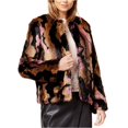 thumbnail image 1 of Bar III Chaqueta de piel sintética para mujer, marrón, pequeña, 1 of 2