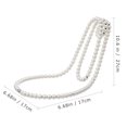 thumbnail image 3 of Shisuyan Pearl Necklace Shaped Wine Rack Creative Suspension Red Wine Display Rack Stand White, 3 of 8