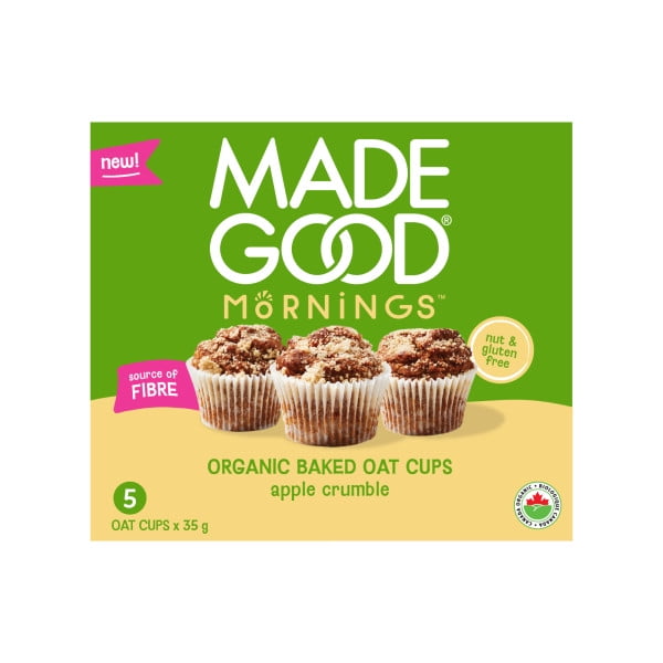 MadeGood Baked Oat Cups – Apple Crumble 5 Cups