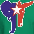 thumbnail image 3 of CafePress - Republican Democrat Dark T Shirt - Men's Classic Graphic Cotton T-Shirt, 3 of 4