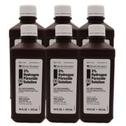Henry Schein 3% Hydrogen Peroxide Solution, 16 fl oz, 6 Count
