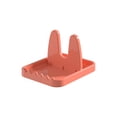 thumbnail image 2 of Pot Lid Holder Foldable Plastic Restaurant Kitchen Countertop Pan Pot Lid Storage Cover Spoon Rack Cooking Tableware Organizer Shelf Pink, 2 of 9