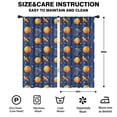 thumbnail image 2 of Blackout Kids Curtains,Basketball Theme Pattern Childrens Insulated Curtains Set Of 2,Bedroom Essentials,Toddler Room Decor 42"x84", 2 of 5