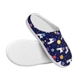 thumbnail image 3 of Goofa Lama in Space Print Womens Mens Cotton Lightweight House Slippers , Washable Home Slippers,Indoor Comfy Bedroom Cozy Slippers-42/43, 3 of 7
