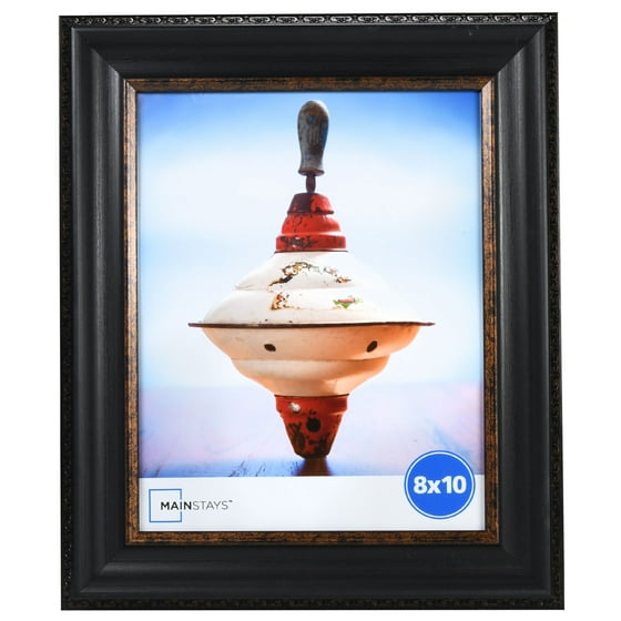 Mainstays Black Distressed Frame with Bronze Vine, 8x10