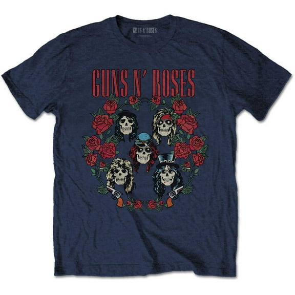 Guns N' Roses Unisex T-Shirt Skulls Wreath (Small)
