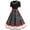 R61-Black, variant on Women Short Sleeve 1950S Vintage Dresses Retro Party Swing Dress Polka Dot Casual A-Line Dress With Belt Womens Dresses Casual