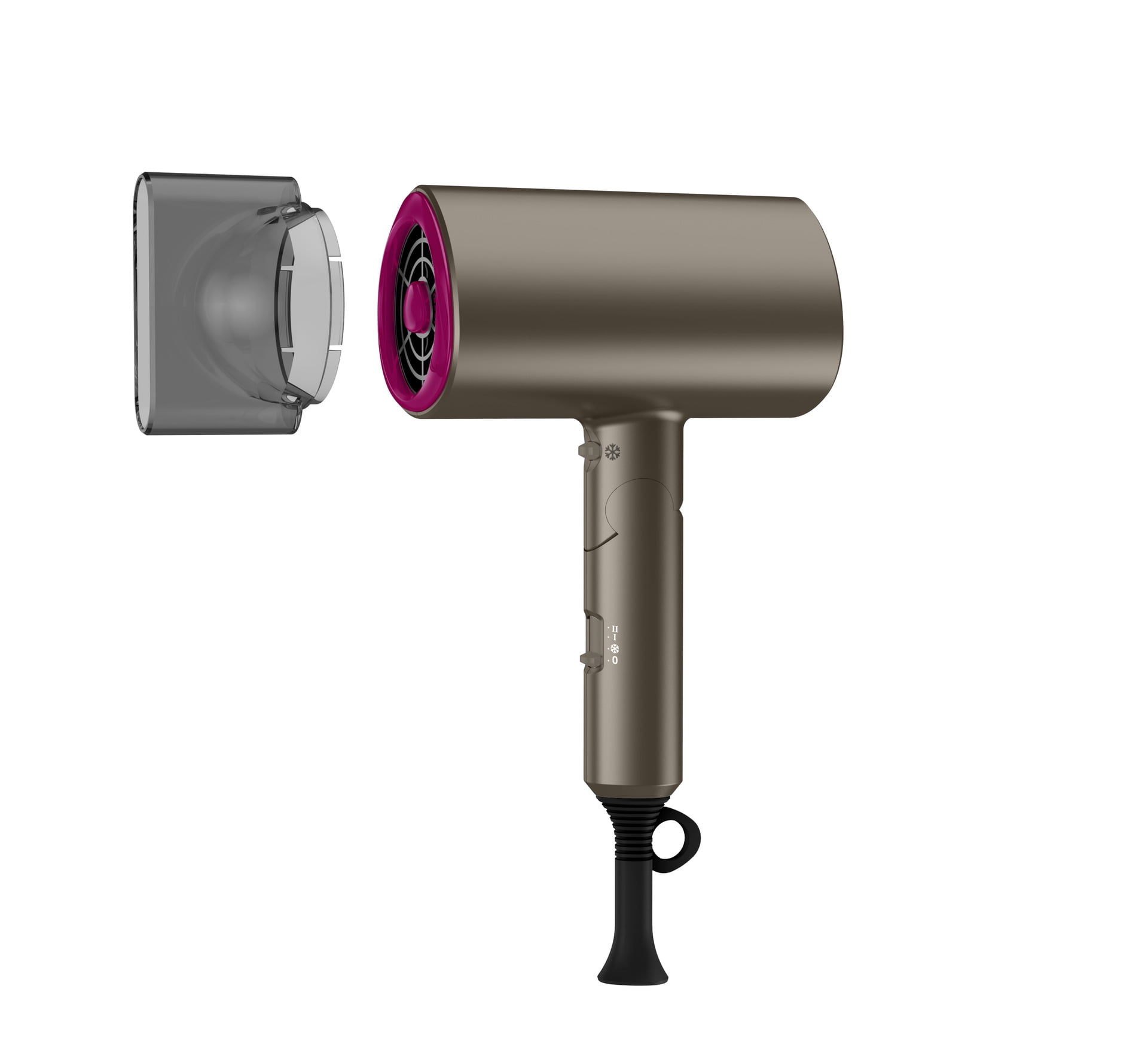 1800W DC Motor Ionic Hair Dryer, Compact High Speed, Diffuser Included, Professional for Salon Hotel Home Outdoor Use