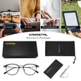 thumbnail image 2 of KANASTAL Anti Blue Light Glasses Men Metal Half Rim Computer Reading Gaming Glasses Blue Light Blocking Anti Fatigue for Digital Screen Grey Frame, 2 of 6