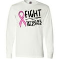 thumbnail image 3 of Inktastic Fight Breast Cancer Pink Ribbon Long Sleeve T-Shirt, 3 of 5
