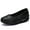 Black, variant on Big Size Women's Casual Loafers Slip On Leather Shoes Lightweight Casual Walking Shoes Female Moccasins Classic Penny Loafer Flats Boat Shoes
