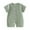Green, variant on Infant Toddler Cotton Short Sleeve Bodysuit Creeper Comfortable Breathable Summer Solid Color Knit Snap Crotch 0-2Y Green 3 M