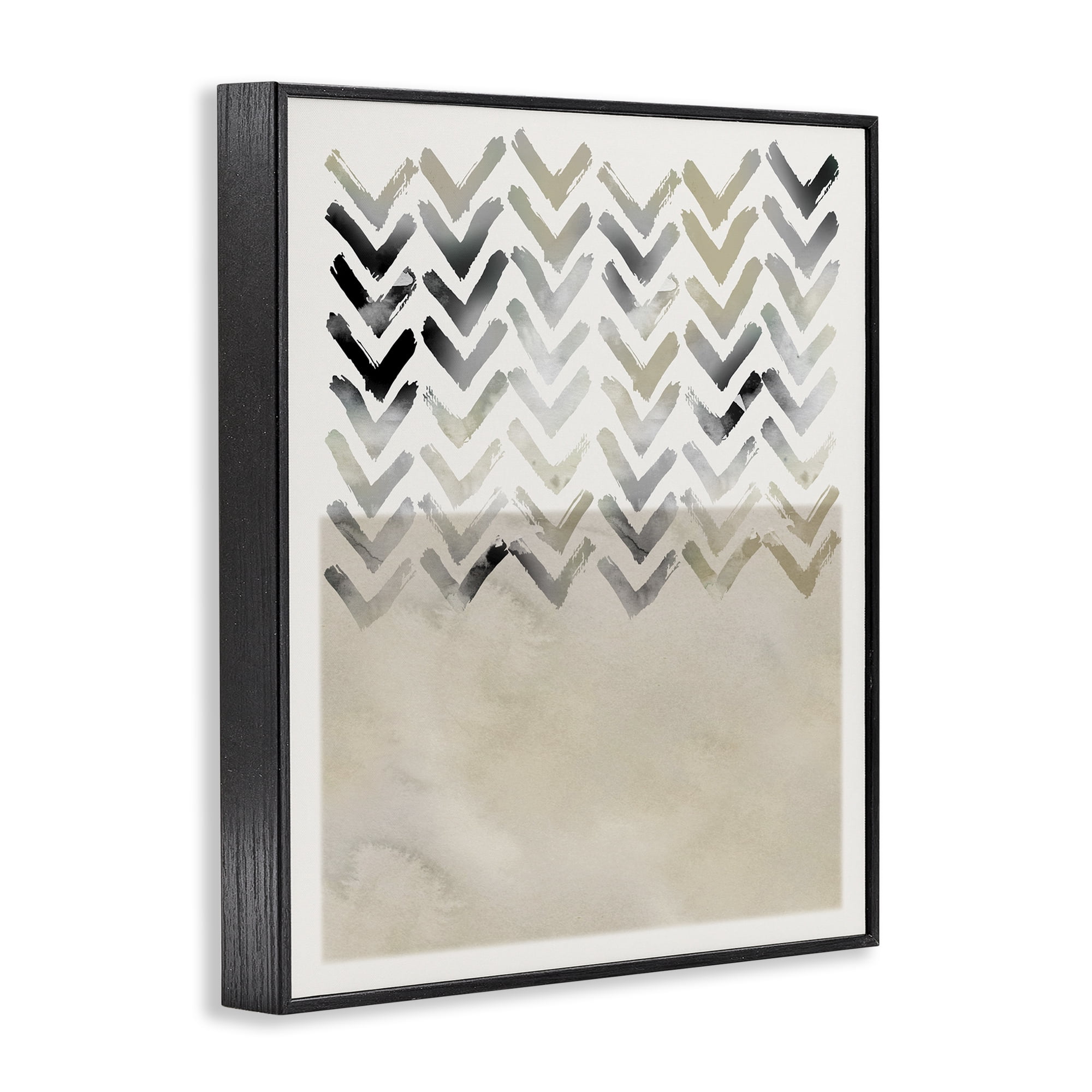 Stupell Industries Boho Arrow Pattern Abstract Painting Black Framed Art Print Wall Art, 11 x 14
