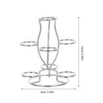 thumbnail image 3 of Expositor de bolas de cristal: Soporte de hierro para 7 esferas de escritorio - Base decorativa de cristal - Pedestal metálico para adornos, 3 of 5